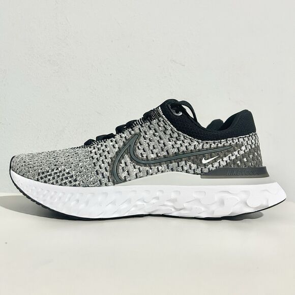 Nike React Infinity Run Flyknit 3 “Black Grey Fog” Men’s Size 11 Running Shoes - Picture 4 of 10